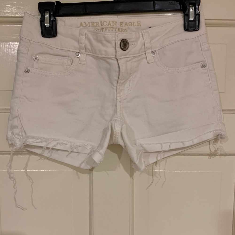 White jean shorts!